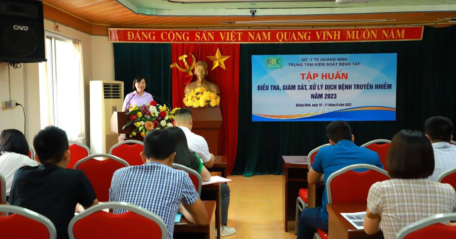 ​Trung tâm Kiểm soát bệnh tật tỉnh Quảng Ninh tổ chức Tập huấn “Điều tra, giám sát, xử lí dịch bệnh truyền nhiễm” năm 2023