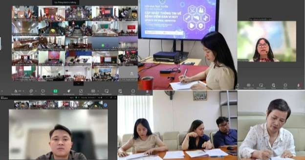 Họp trực tuyến với các tỉnh, thành phố về cập nhật thông tin về bệnh viêm gan vi rút